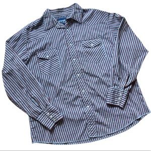 Vintage Wrangler Western Shirt Pearl Snap Mens XL